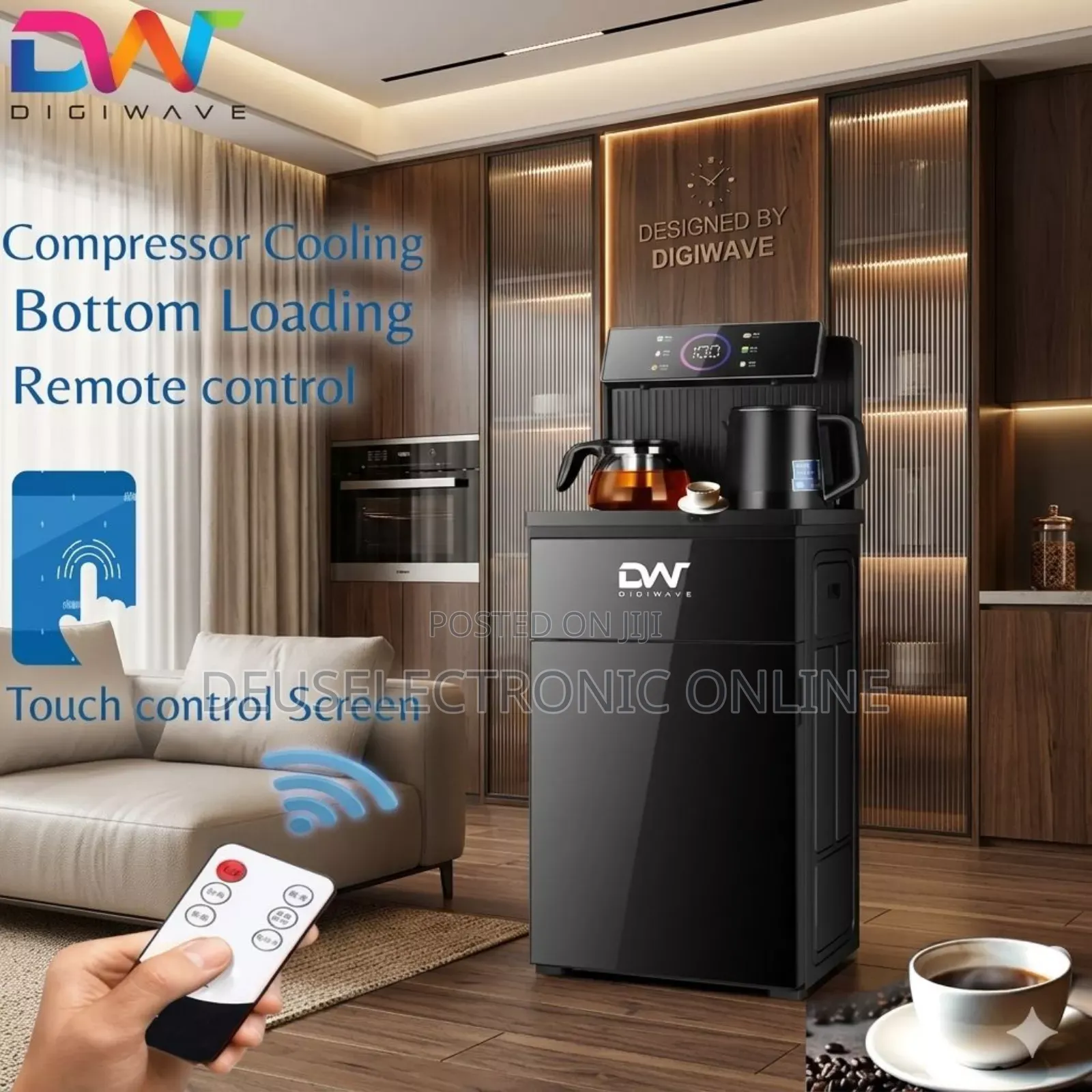 *Digiwave Tea Station Witu Compressor Cooling*
*Touch Control Panel*