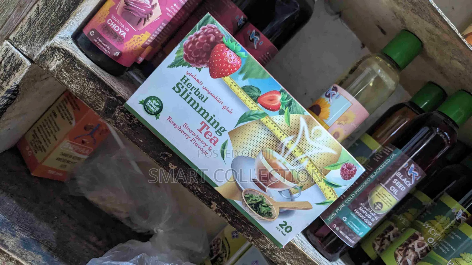 Herbal Natural Slimming Tea With Strawberry/Apple Flavor 20 Sachets