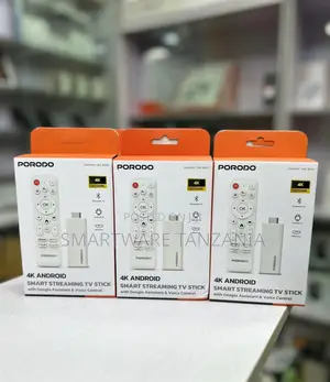 Porodo Android 14 Smart Tv Stick Google Assistant Voice Control Bt5