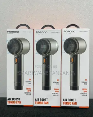 Porodo Lifestyle Air Boost Turbo Fan 13000 RPM 5h Working Time Usb