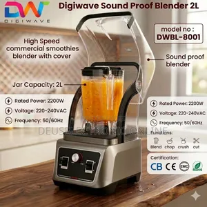 *Digiwave Commercial Silent Blender With Cover 2l *