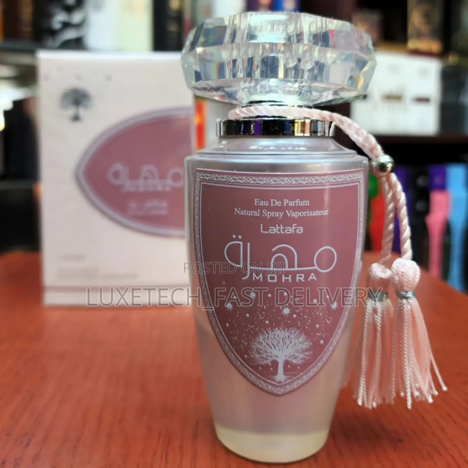 Lattafa Mohra Silky Rose Eau De Parfum, Floral-Fruity Scent for Women