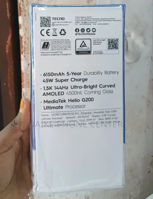 New Tecno Camon 50 Pro 256 GB Black
