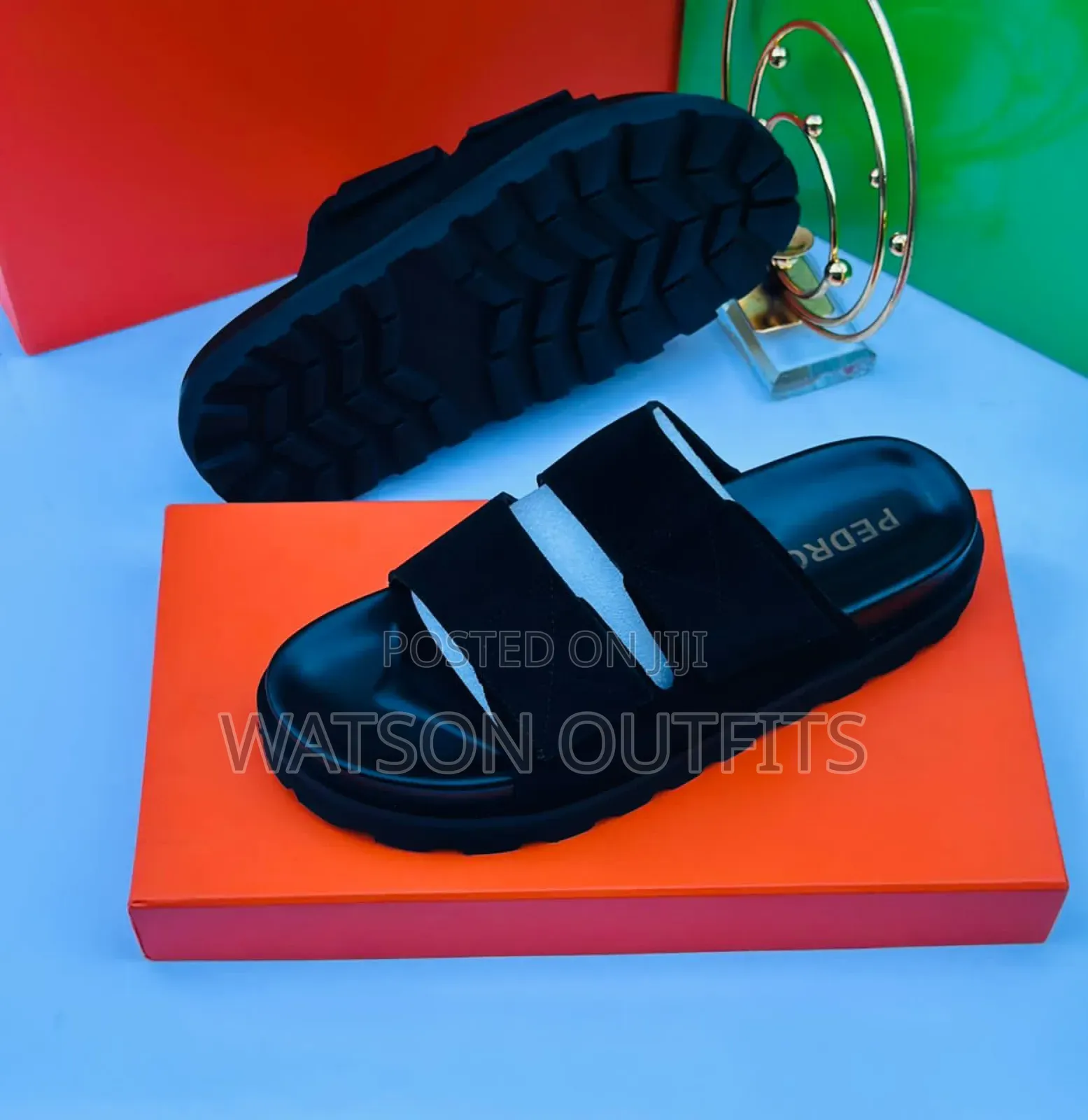 Men's Leather Sandals Pedro Paul Smith and Alexander McQueen Branded