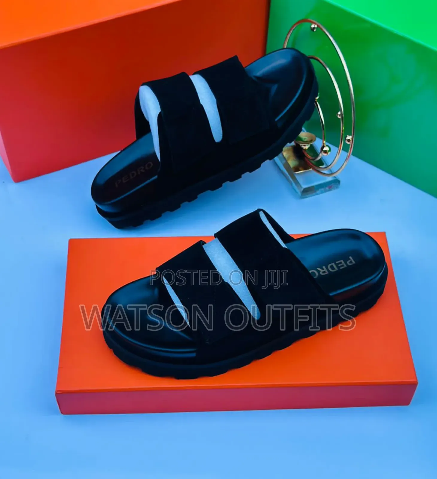Men's Leather Sandals Pedro Paul Smith and Alexander McQueen Branded