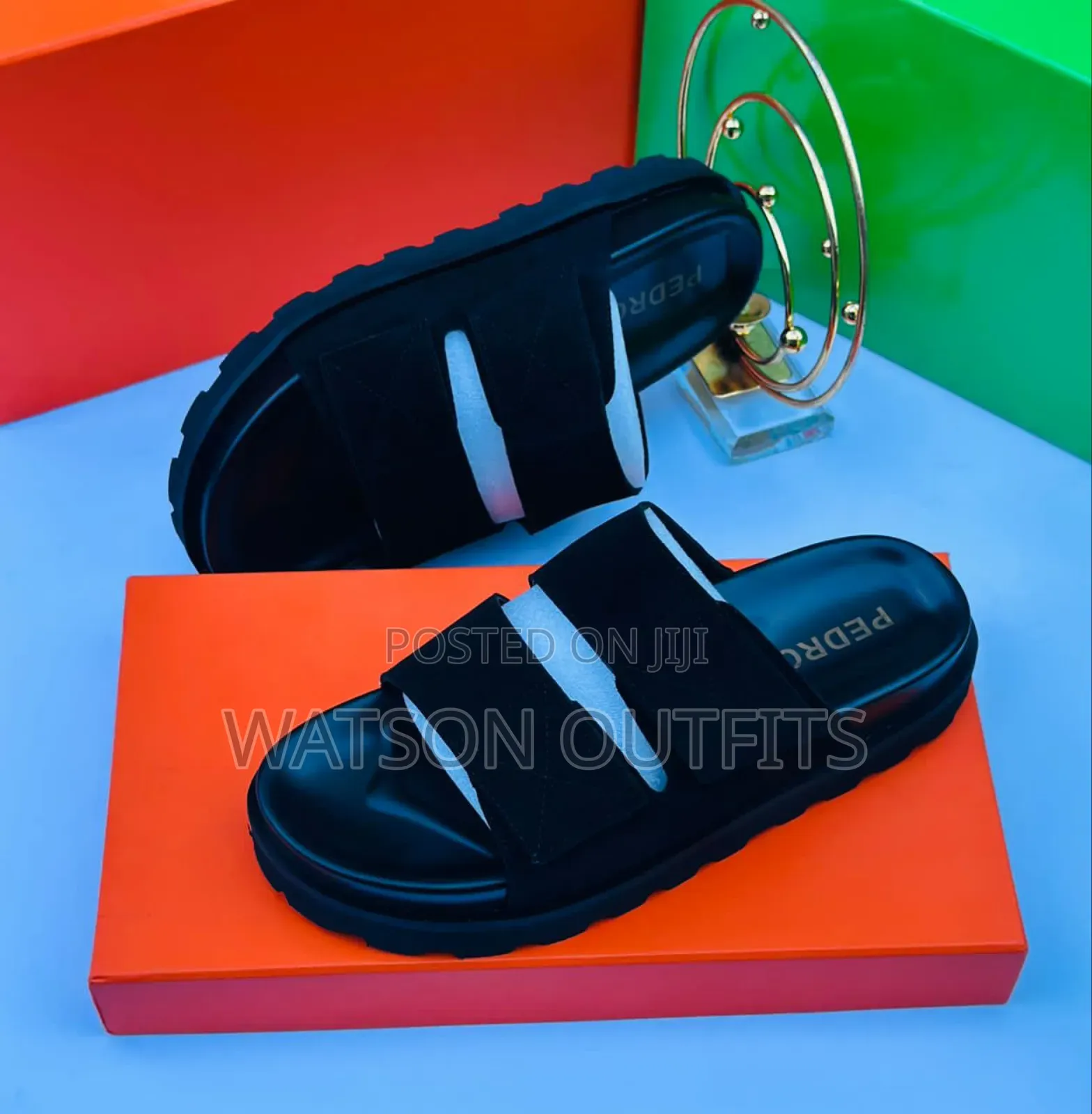 Men's Leather Sandals Pedro Paul Smith and Alexander McQueen Branded