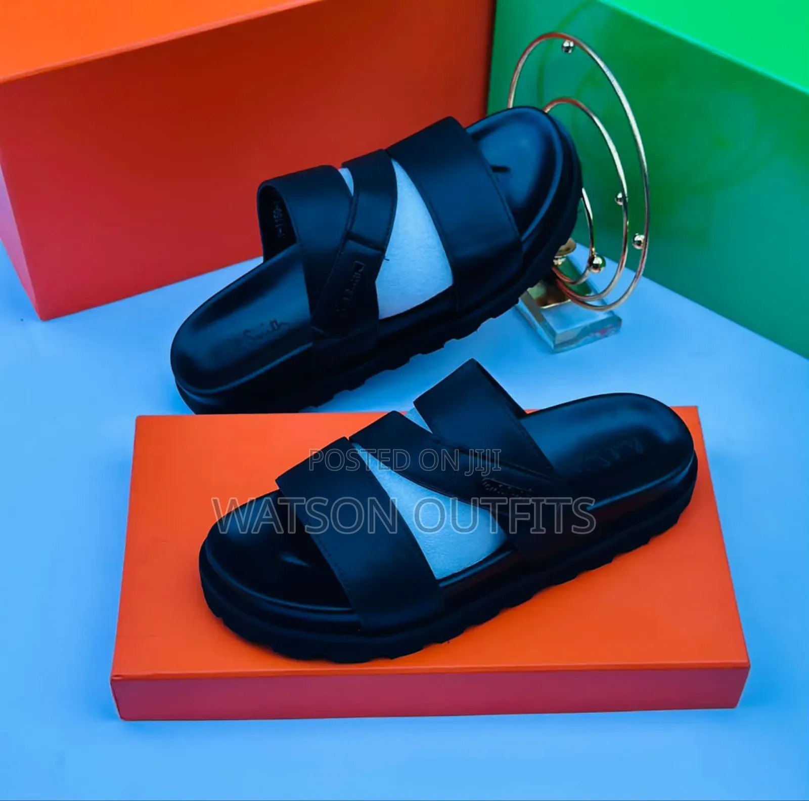 Men's Leather Sandals Pedro Paul Smith and Alexander McQueen Branded