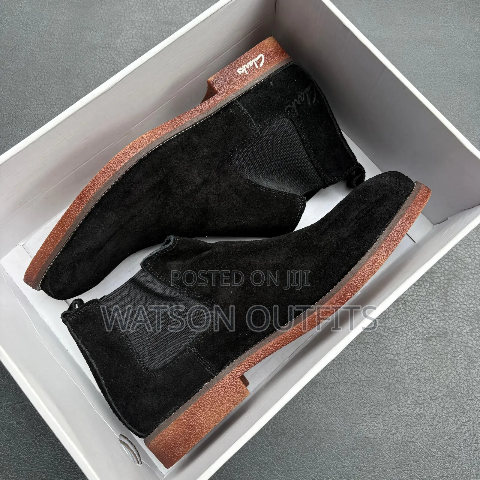 Men's Leather Boots or Shoes High Cutting Beautifully Clarks Branded