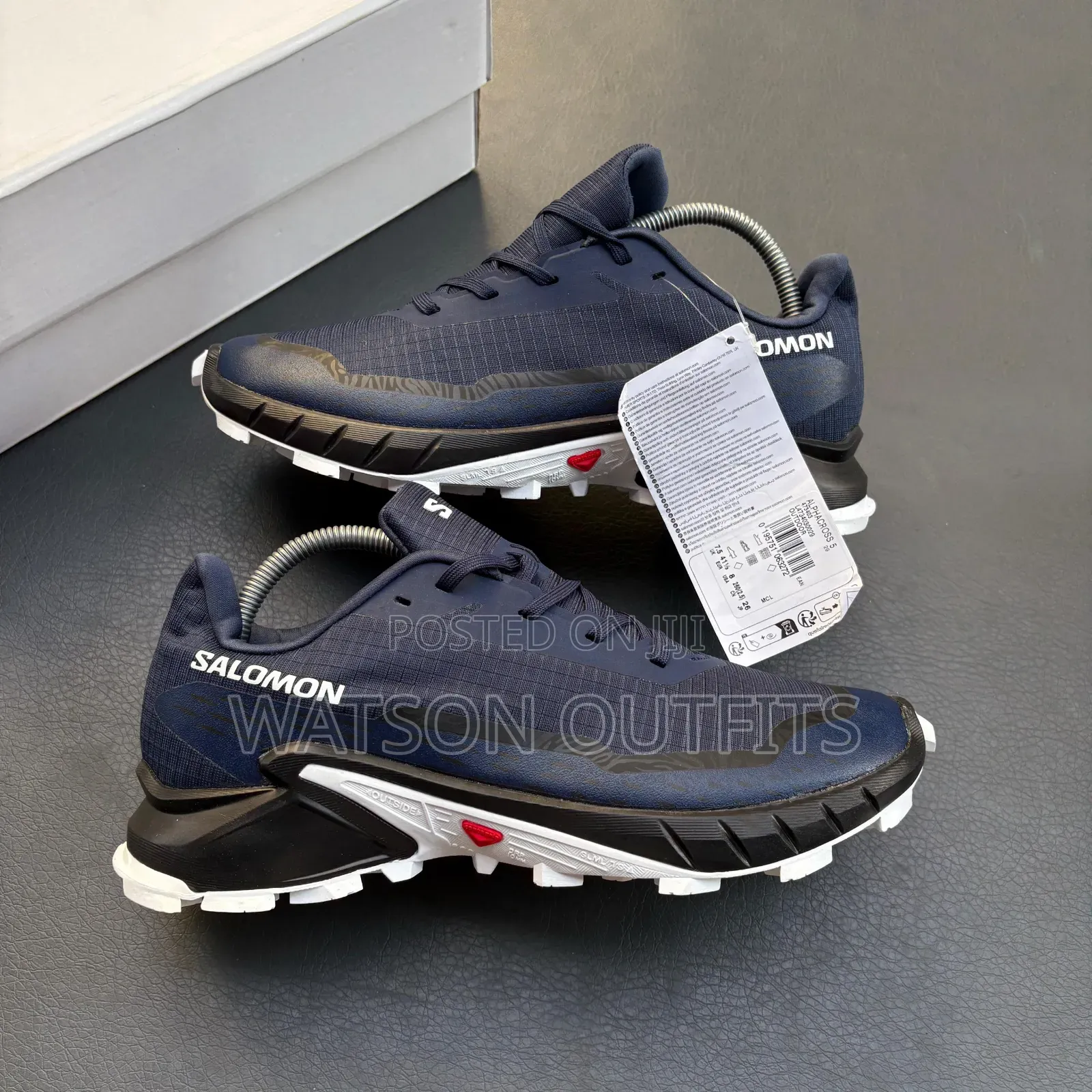 Salomon Alpha Cross 5 Brand Men's Leather Shoes New and Original