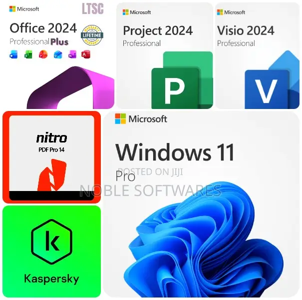 Windows 11 Pro + Microsoft Office 2024 Complete + Nitro PDF Pro