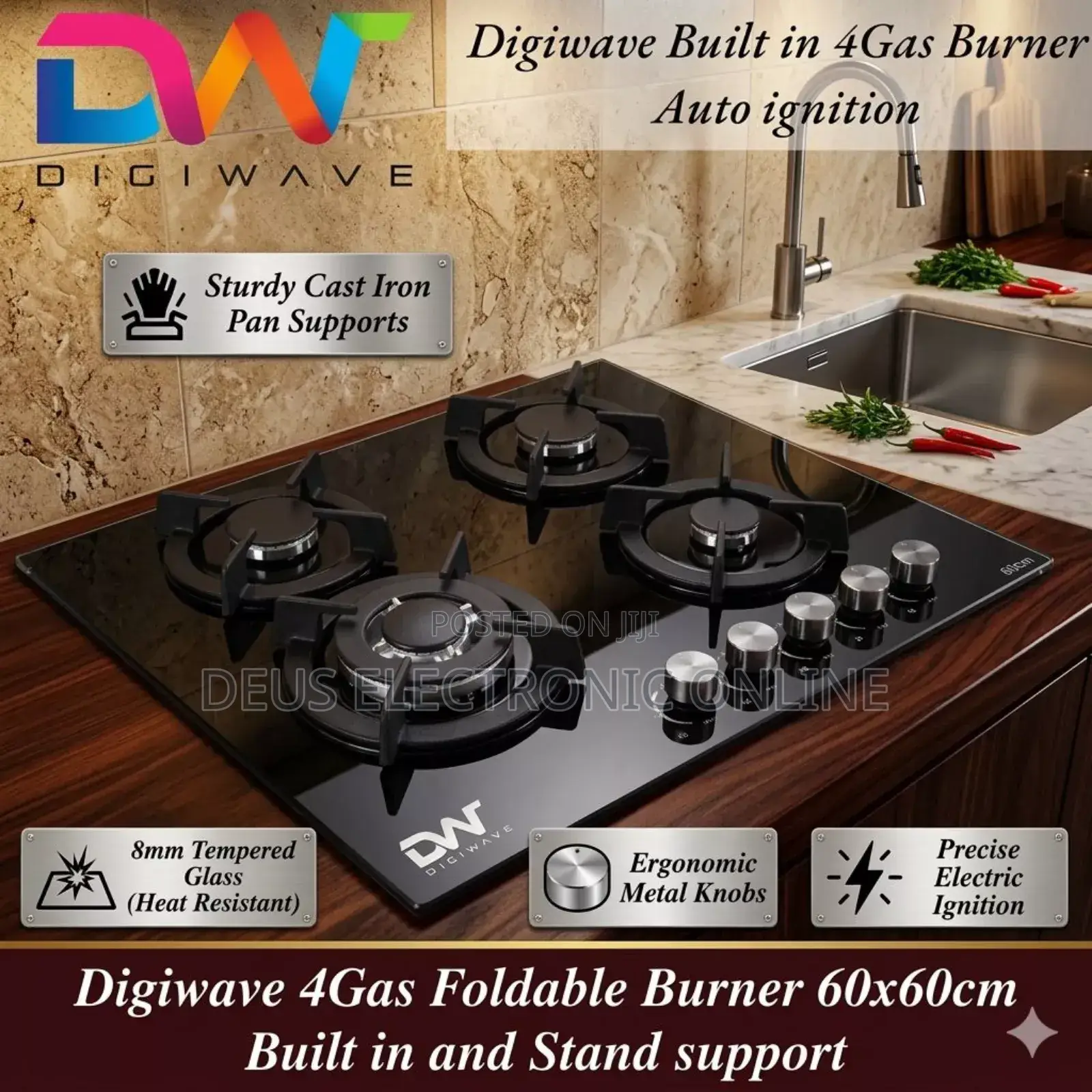 *Digiwave Built in 4gas Burner