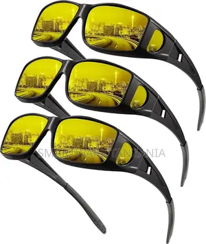Mivani Rong Chang Hd Night Vision Driving Glasses Uv Fit Over