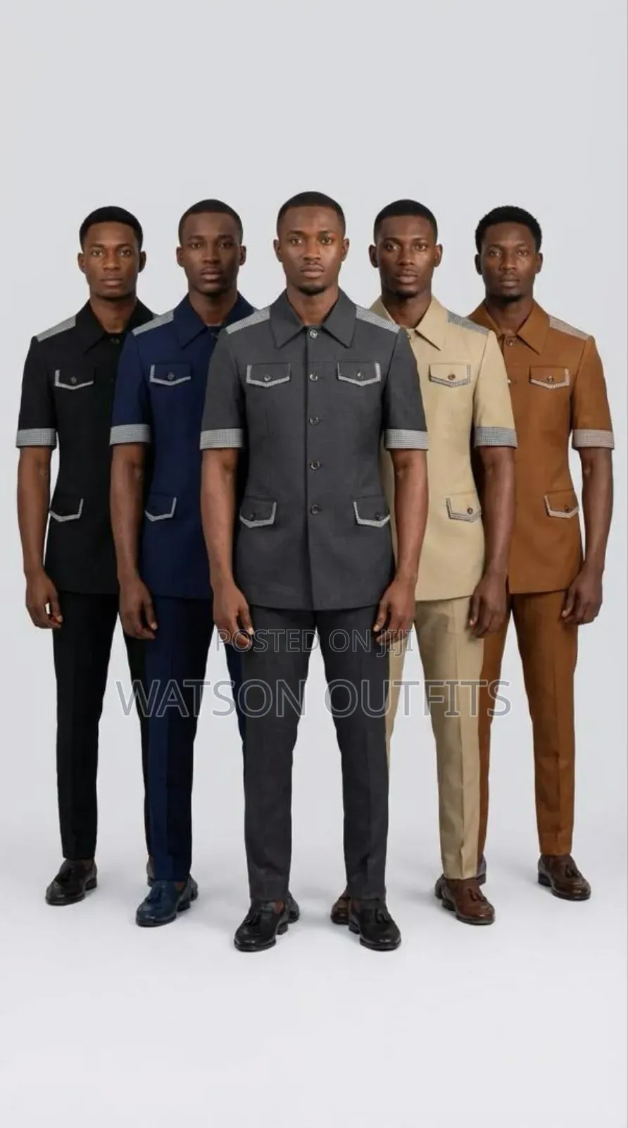 Men's Safari/Kaunda Suits With Delightful Decorations