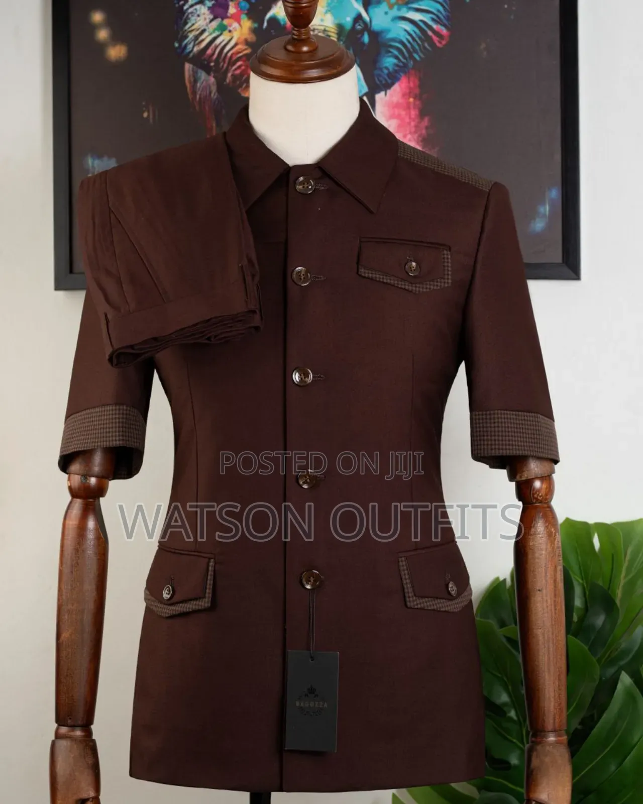 Men's Safari/Kaunda Suits With Delightful Decorations