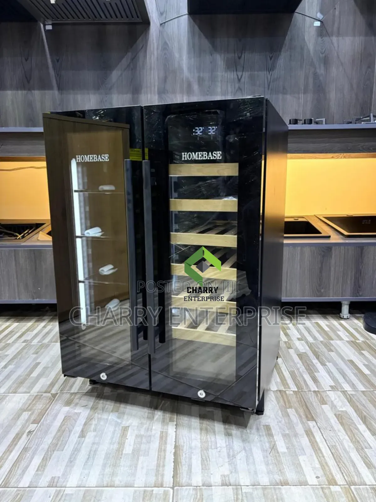 Homebase Built in Wine Cooler 54 Bottles Led Lights and Touch Control