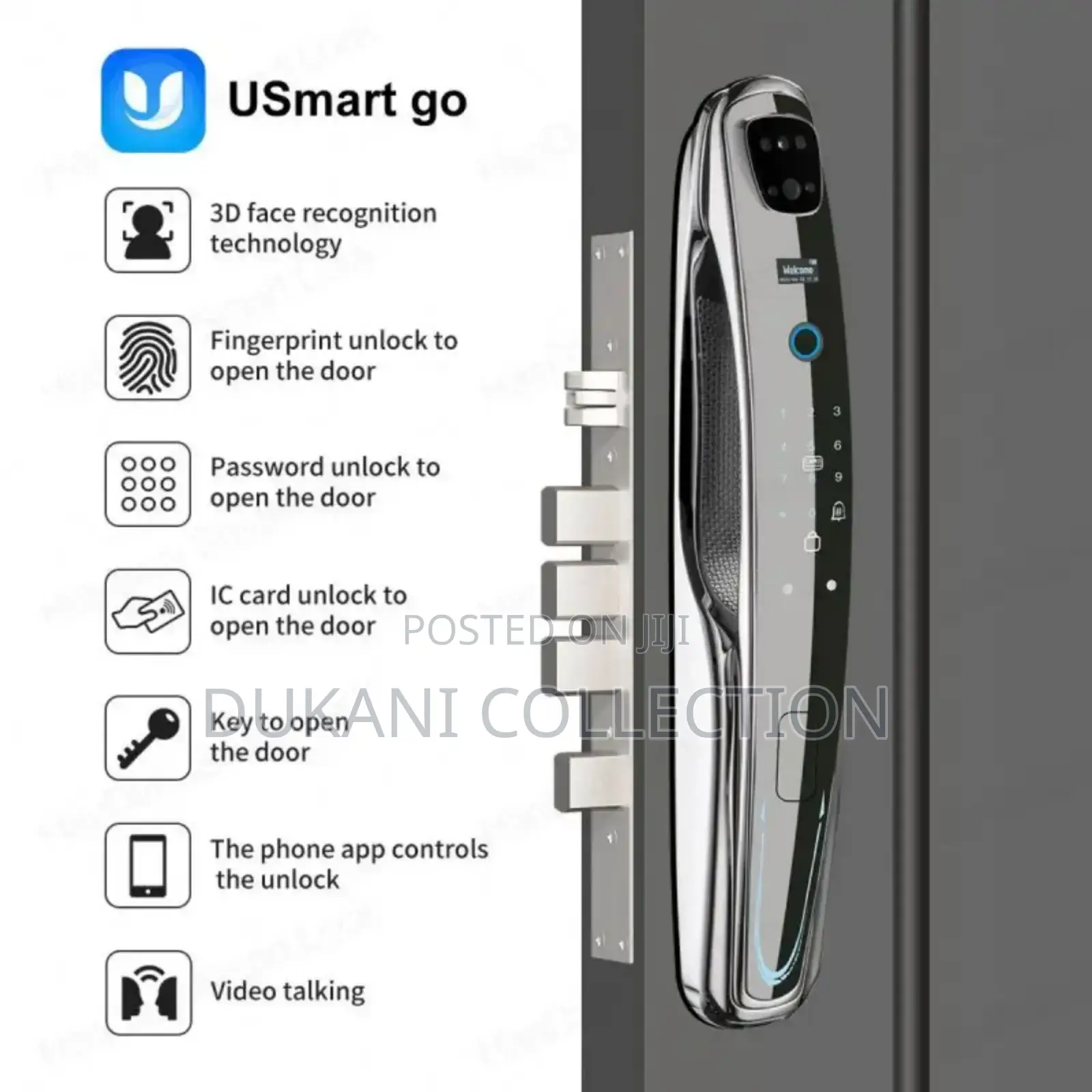 Door Lock Smart Security Camera and Alarm