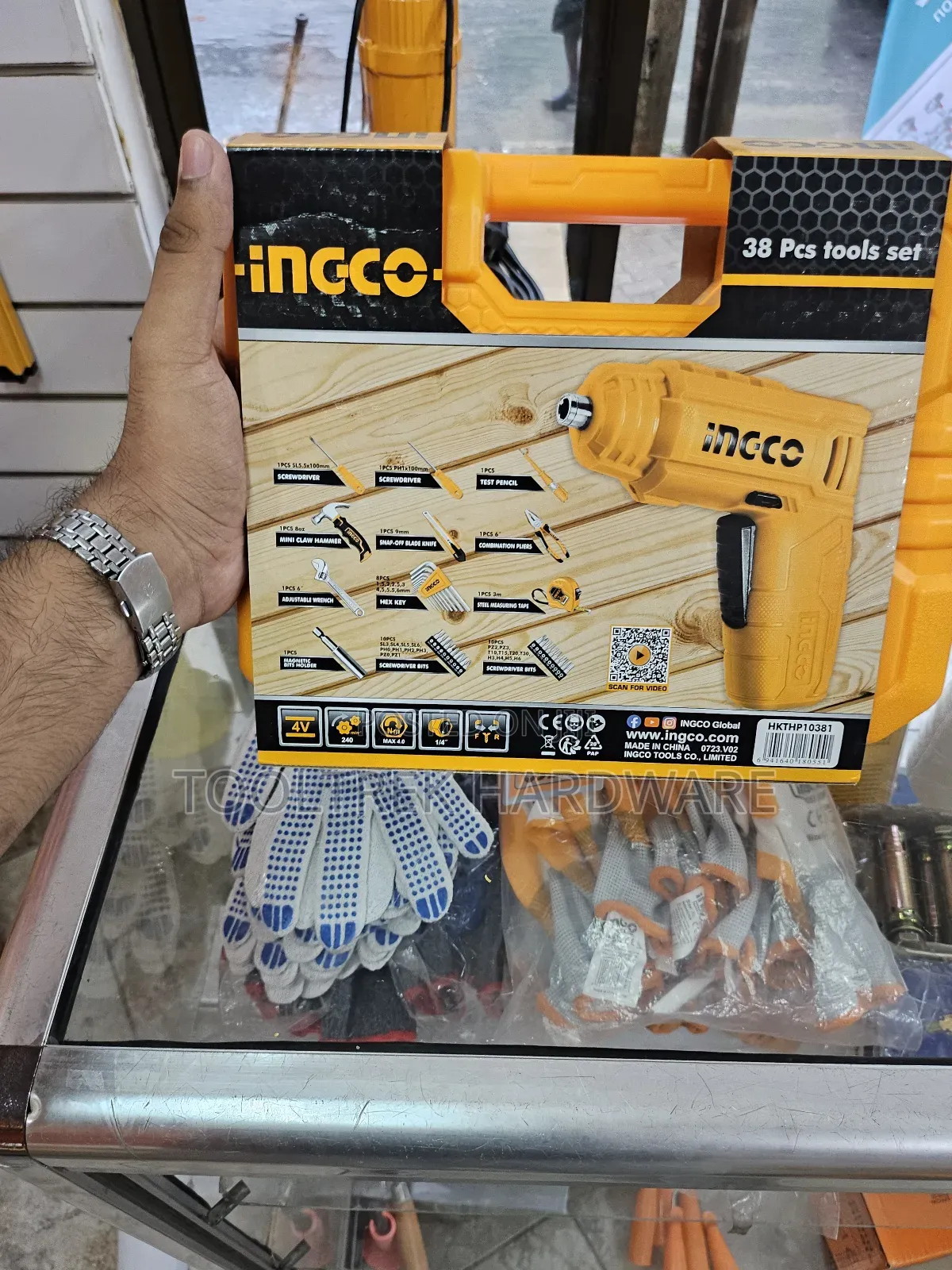 Ingco 38pc Home Use Toolbox.