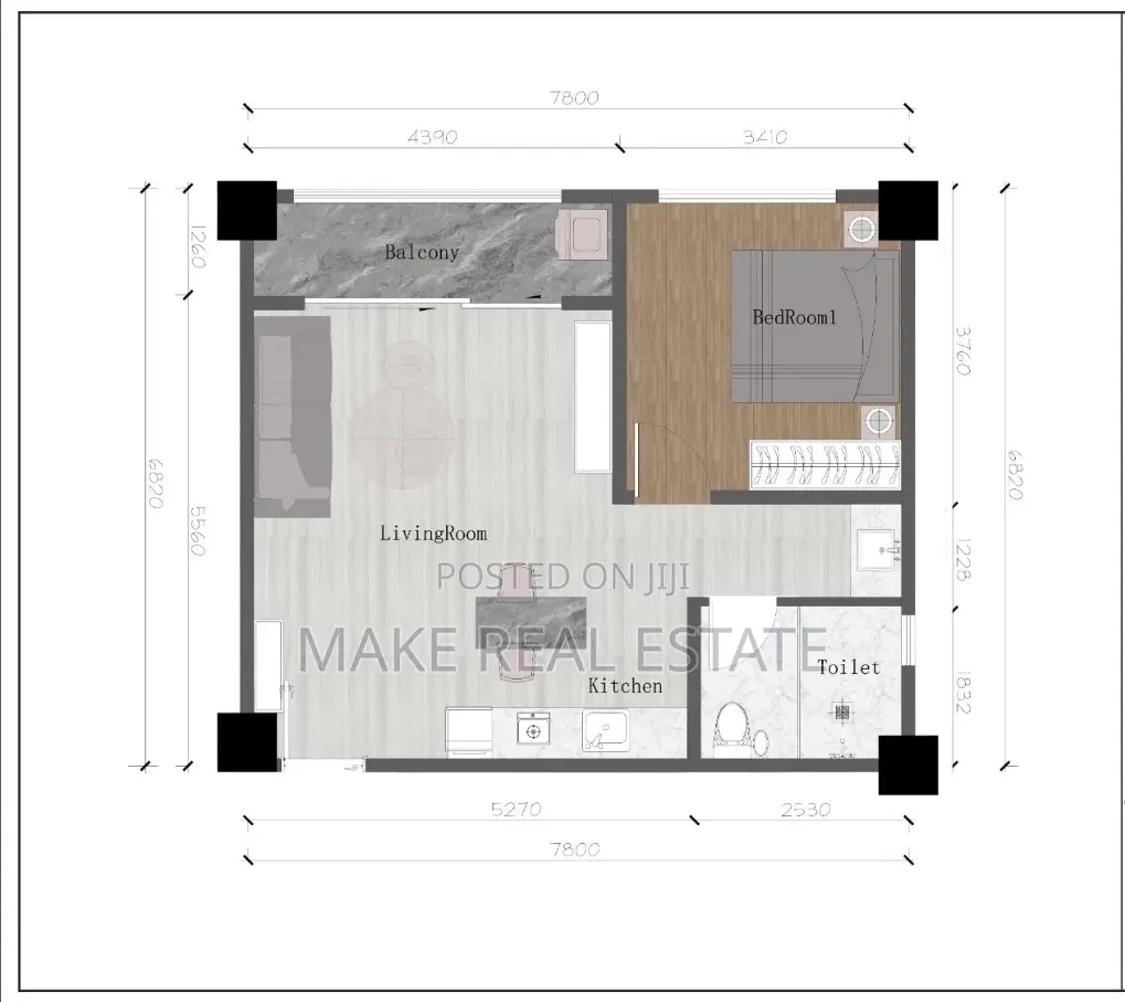 Furnished 1bdrm Apartment in Msasani for sale