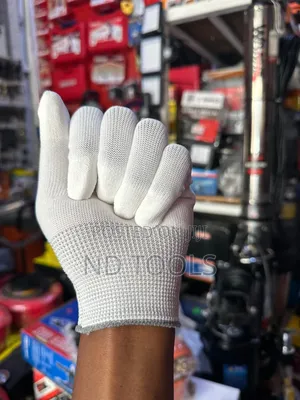 White and Grey Gloves