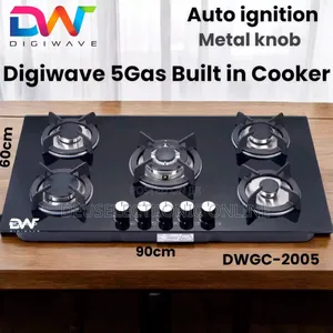 *Digiwave Built in 5gas Burner Glass Body