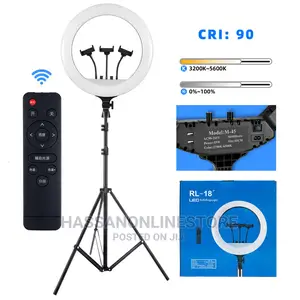 RL-18 LED 18 Inch Ring Light With Tripod Stand