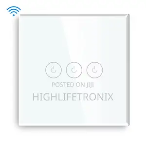 3 Gang Touch Smart Wifi Switch – Control Taa Tatu Kwa Simu Moja!