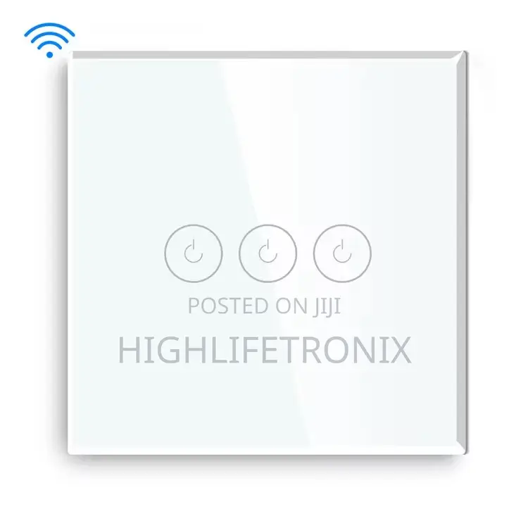 3 Gang Touch Smart Wifi Switch – Control Taa Tatu Kwa Simu Moja!