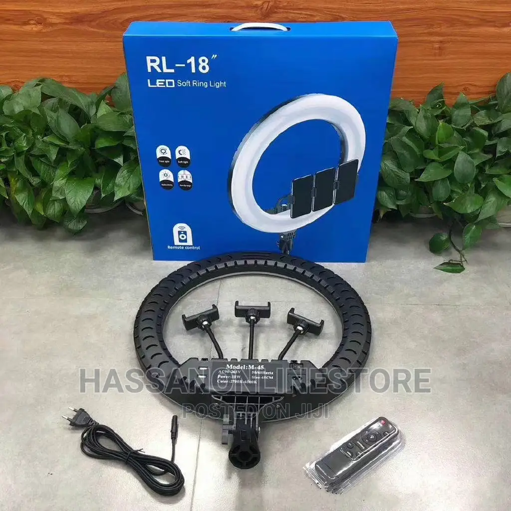 RL-18 LED 18 Inch Ring Light With Tripod Stand