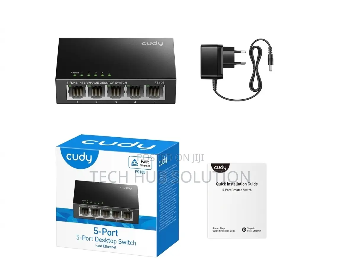 Title: Cudy Fs105 5-Port Metal Network Switch