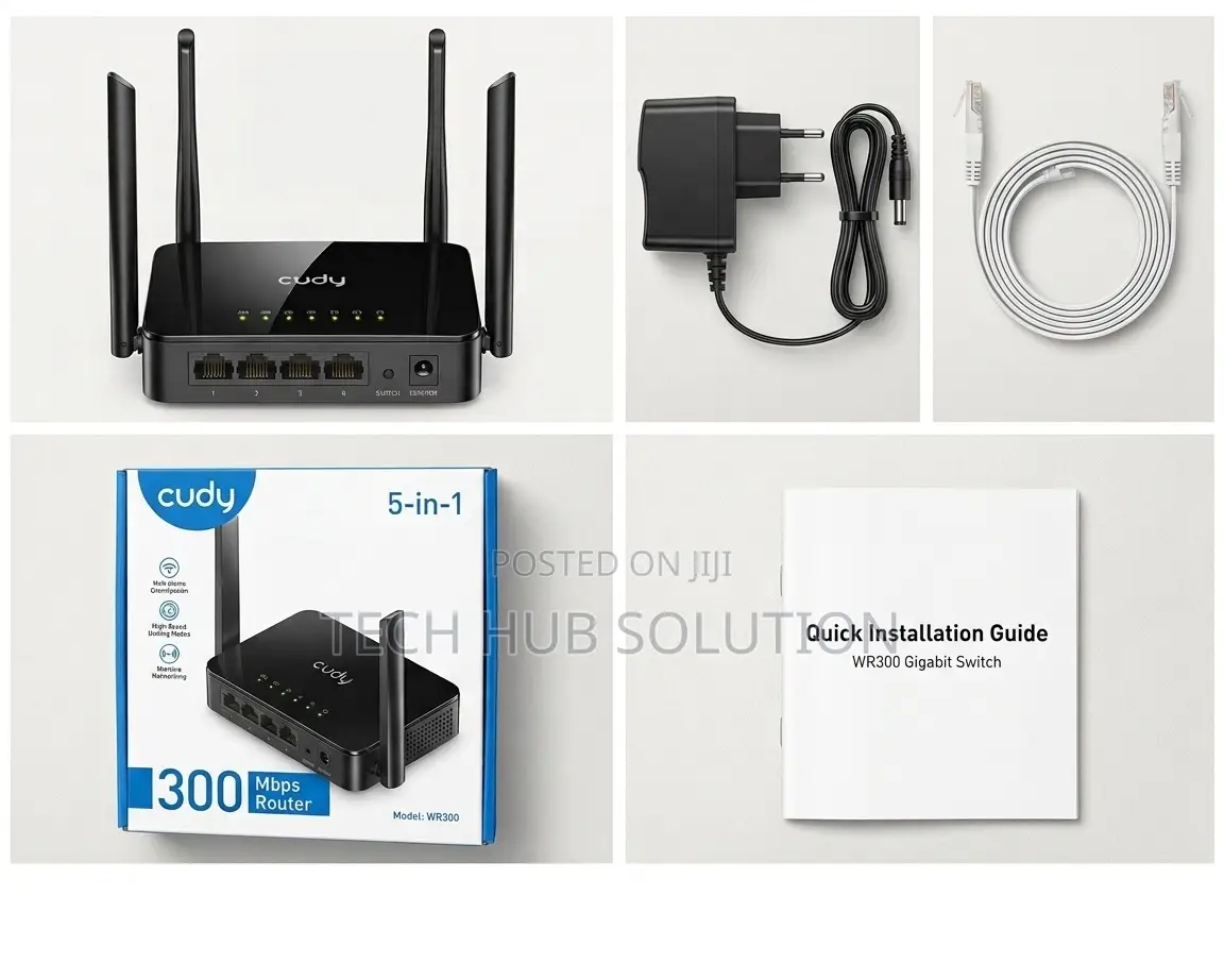 Cudy Wr300 5-in-1 Wireless N300 Wifi Router