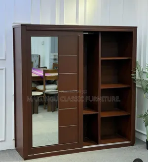 Kabati La Kuslide Lenye Sehemu Tatu Na Milango Miwili
