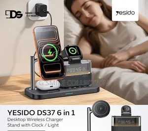 Yesido Ds37 6-in-1 Wireless Charger (25w,
