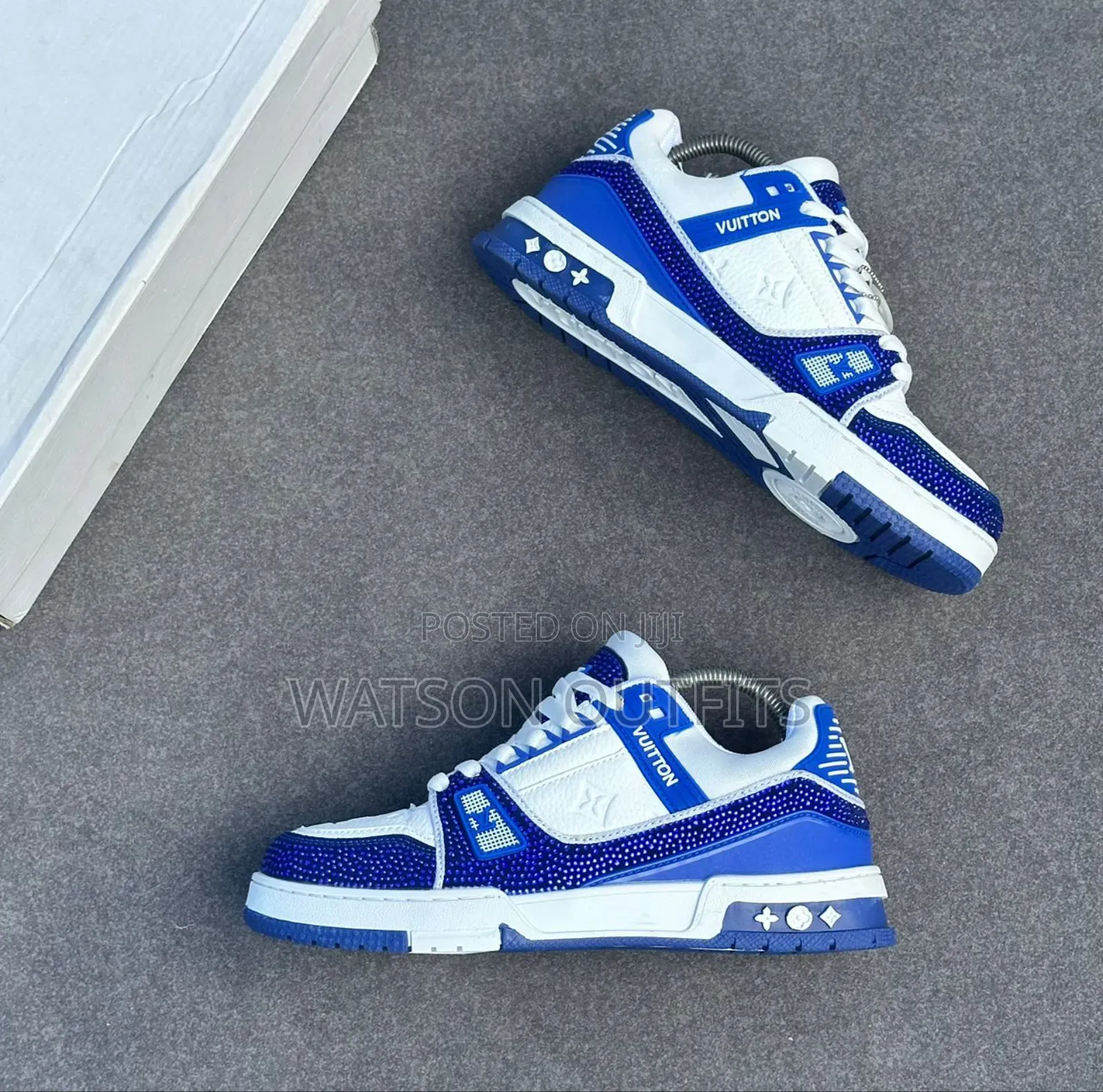 Men's Leather Sneaker Shoes Lv or Louis Vuitton Brand 4 Best Colours