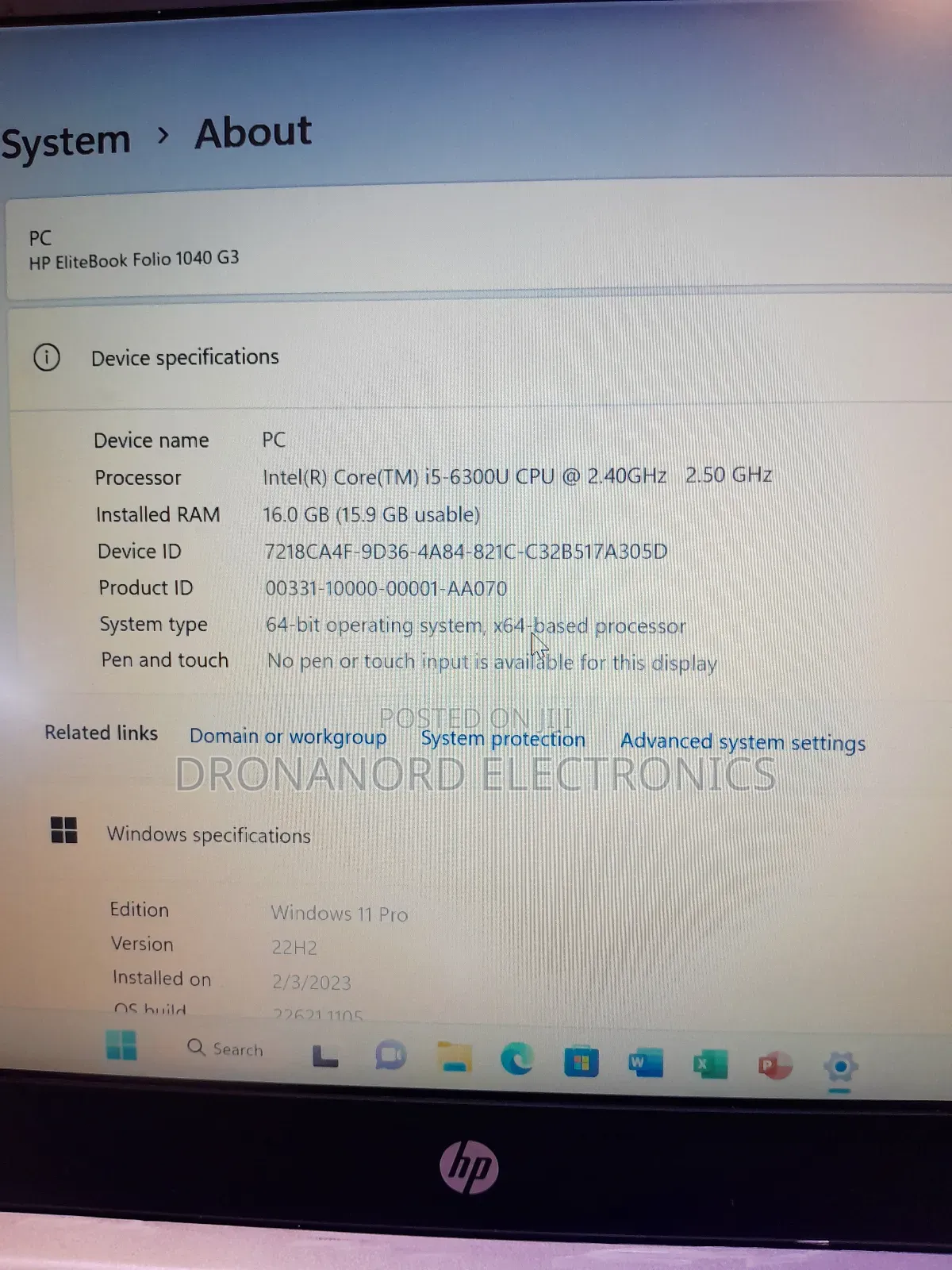 New Laptop HP EliteBook 840 G3 16GB Intel Core i5 SSD 256GB