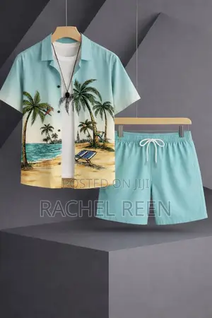 Men’S Beach Wear 2pc Available Material Very Quality