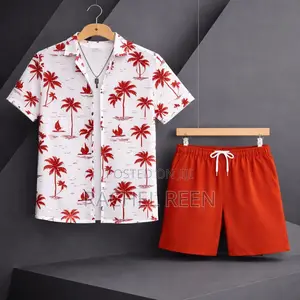 Men’S Beach Wear 2pc Available Material Very Quality