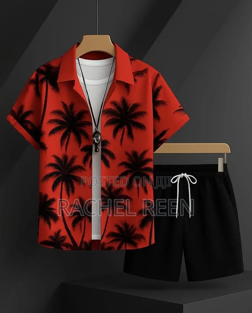 Men’S Beach Wear 2pc Available Material Very Quality