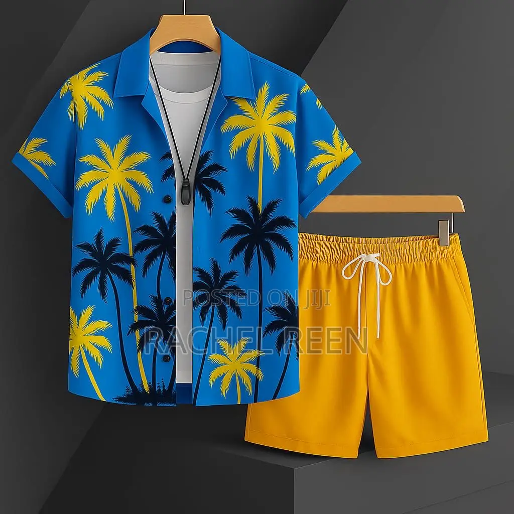 Men’S Beach Wear 2pc Available Material Very Quality