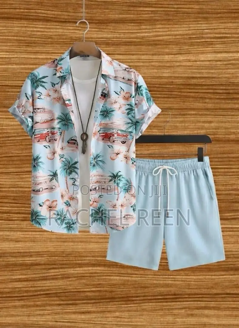 Men’S Beach Wear 2pc Available Material Very Quality