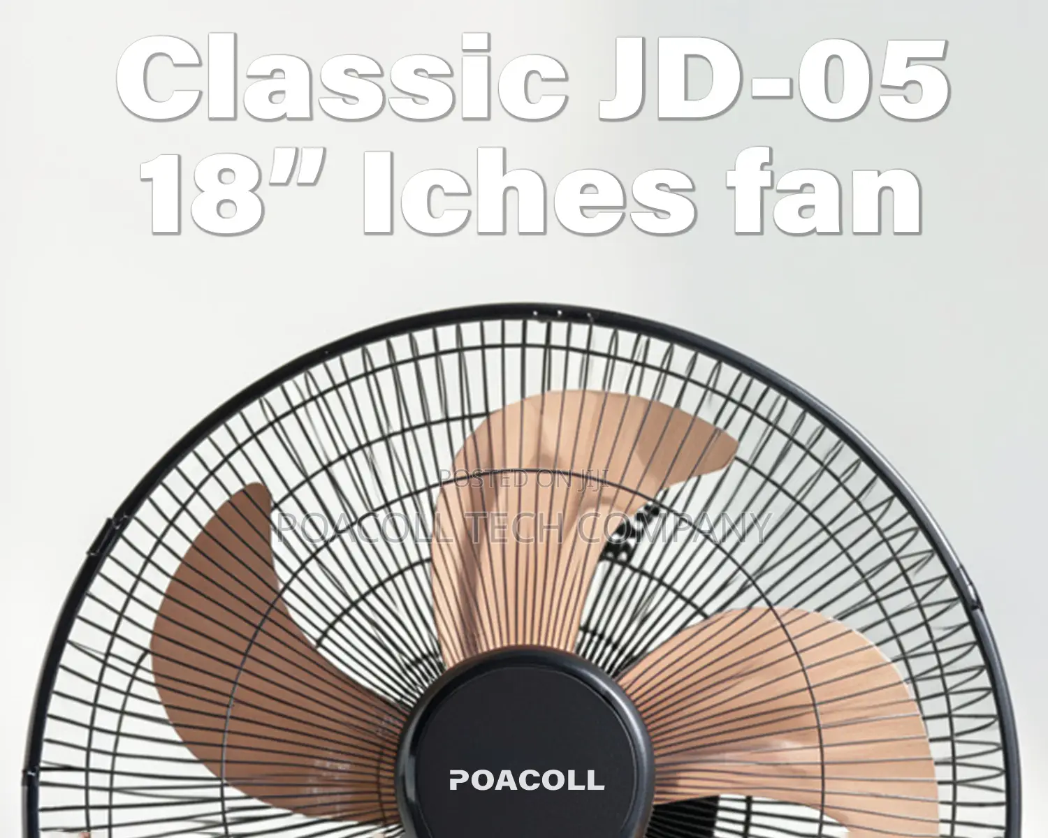 18" Inches, Remote Controlled and Metal Blade Fan / Classic Jd-05