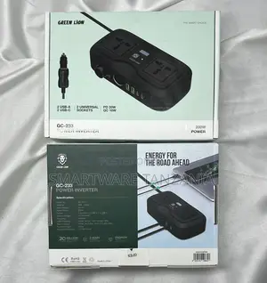 Green Lion Gc-233 Power Inverter, 2 Universal Sockets (Pd 20w, Qc18w)
