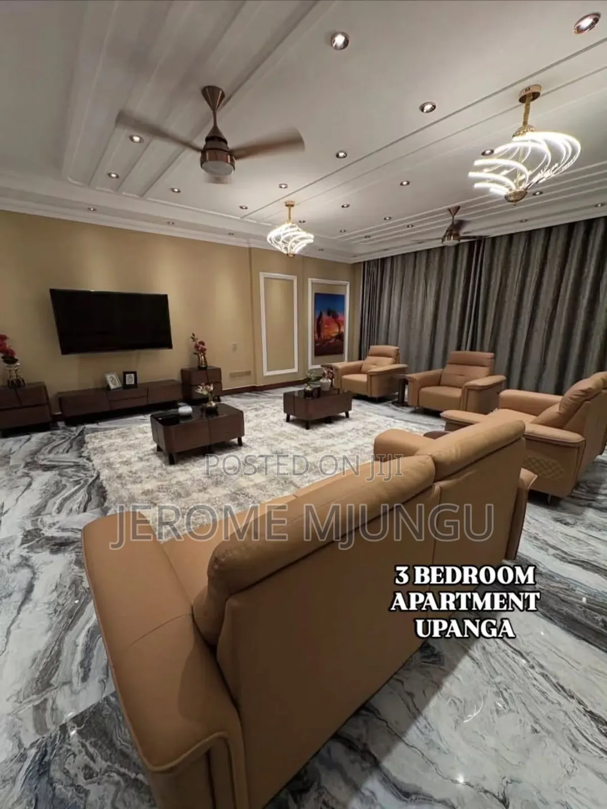 Furnished 3bdrm Apartment in Upanga East for rent