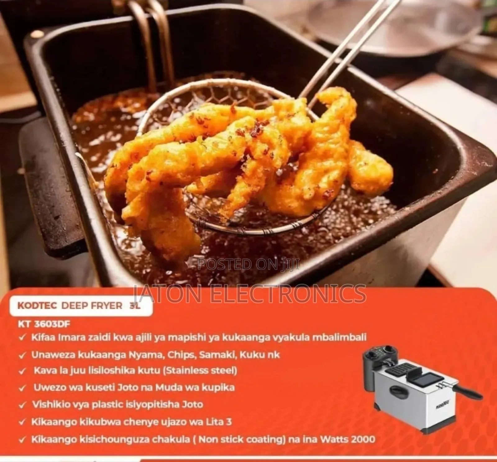 Kodtec Deep Fryers 3liters