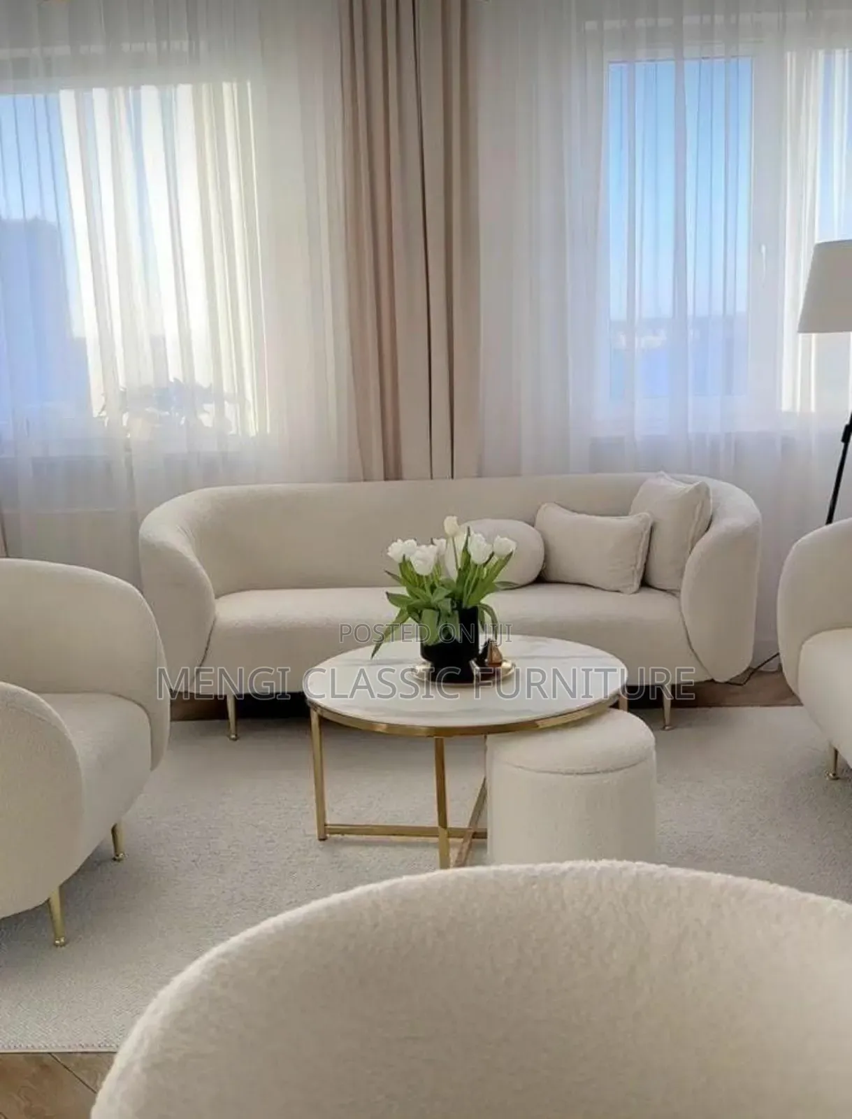 Sofa 3 People With Two Harmchair It's Available at Mengi Furniture