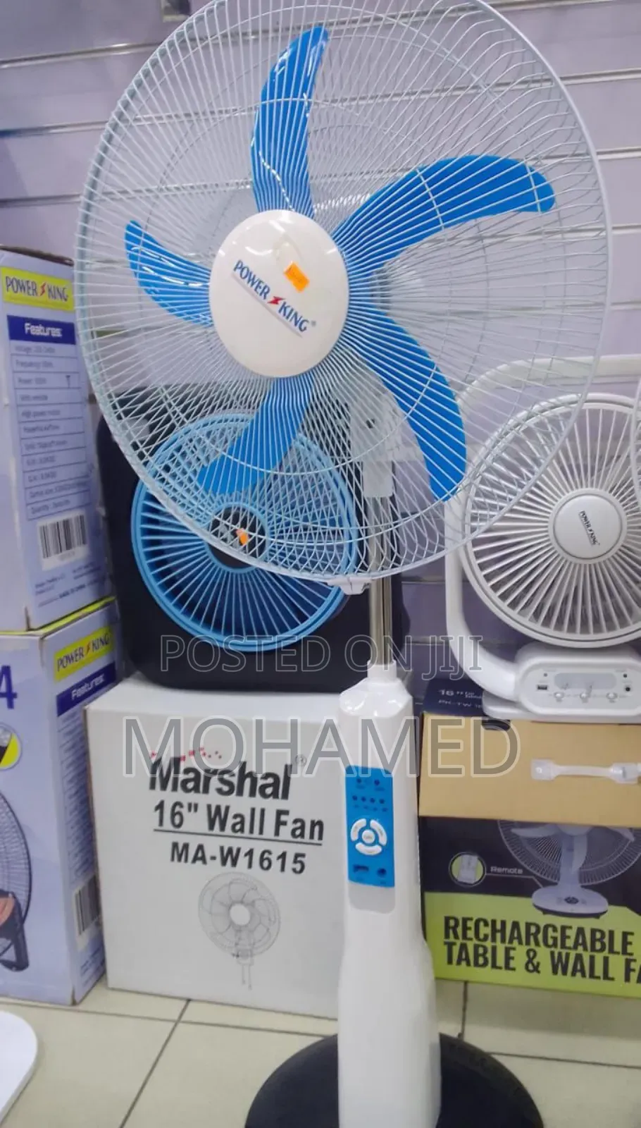  Powerking Stand Fan 18" – Rechargeable