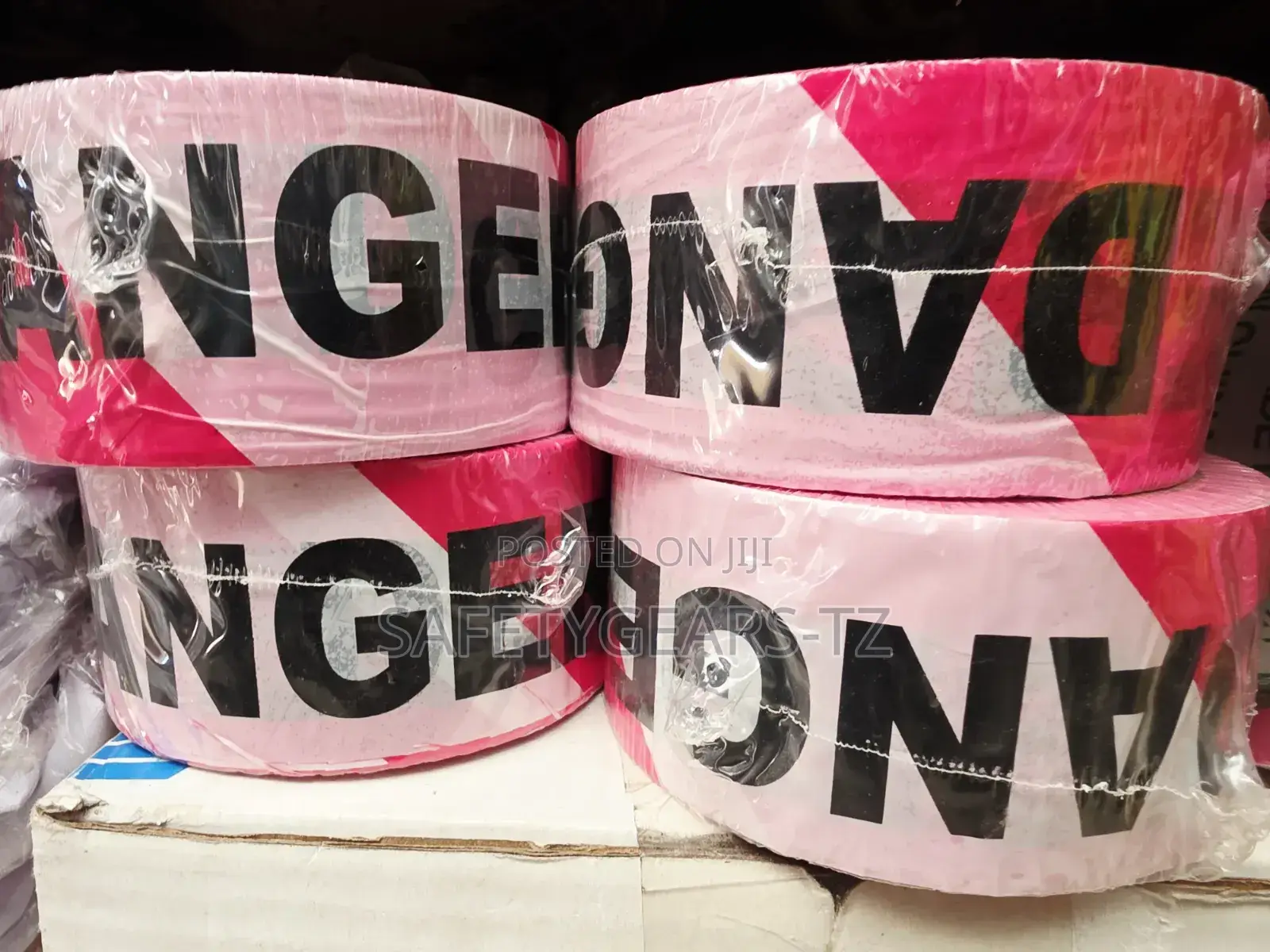 Red And White Danger Warning Tape