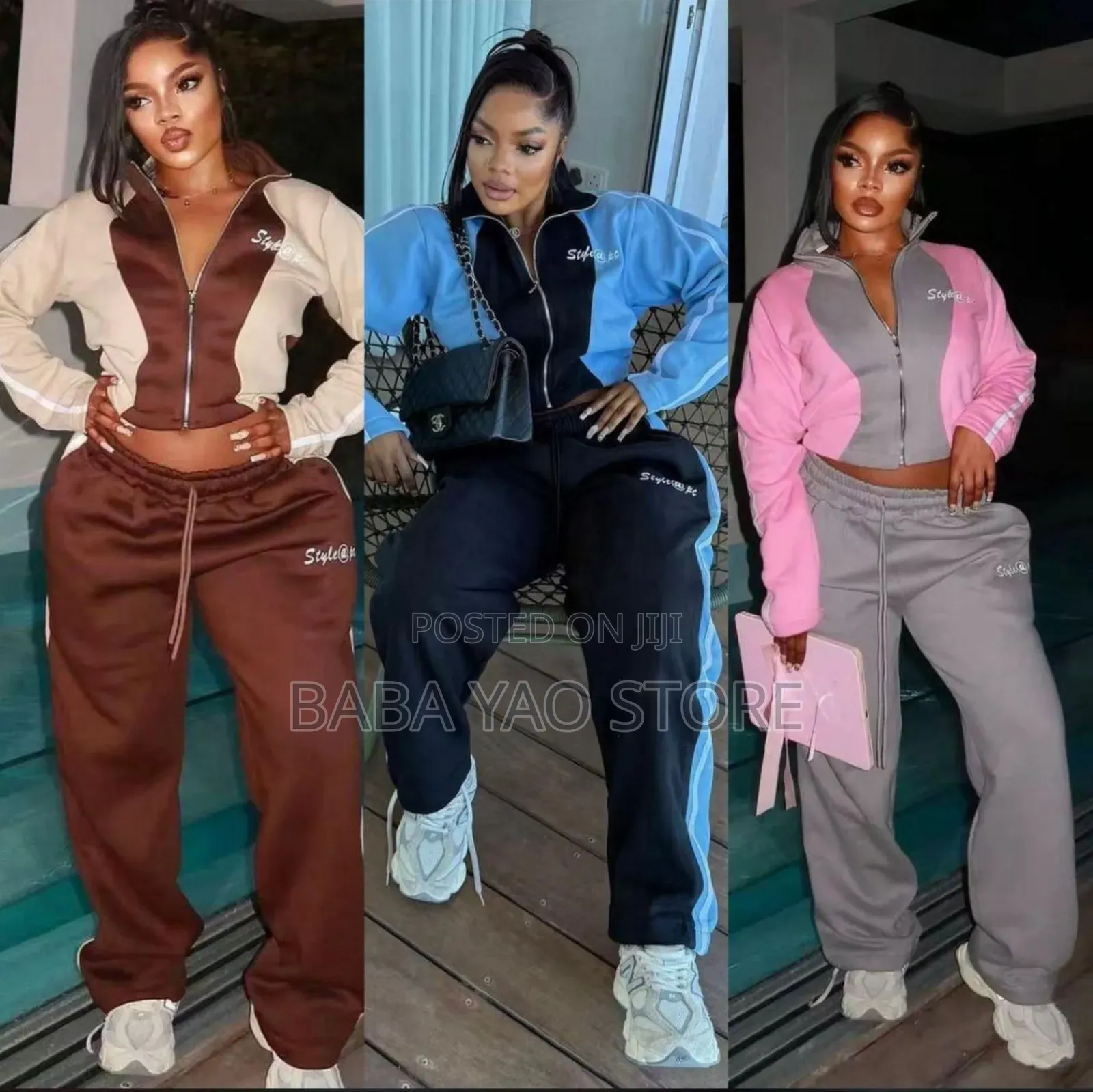 New Fashion Female's Two-Pieces Set Joggers/Streetwear