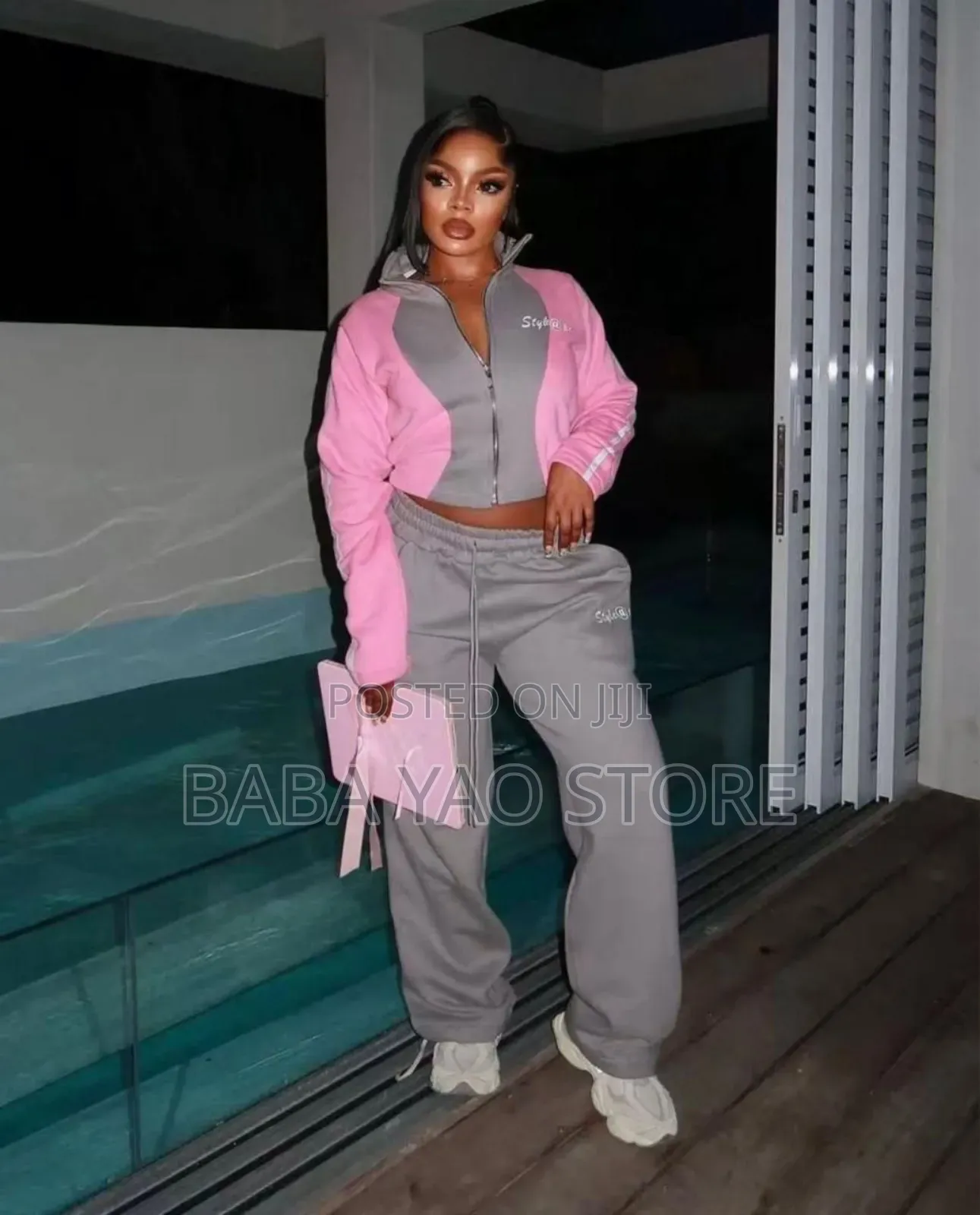 New Fashion Female's Two-Pieces Set Joggers/Streetwear
