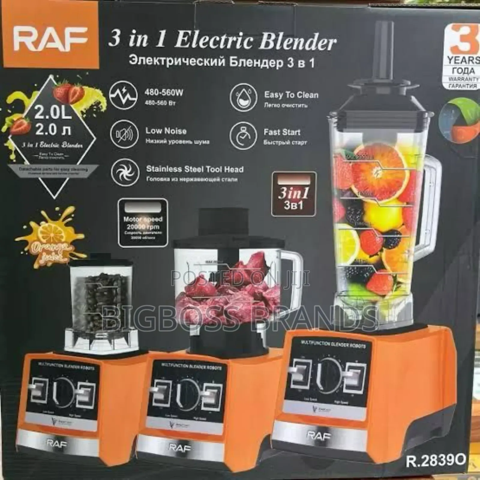 Raf 2839 3 in 1 Blender, Grinder Na Chopper