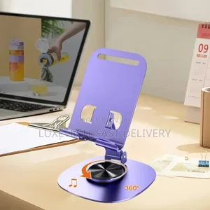 Earldom Foldable, Rotating Desktop Phone Holder Stand